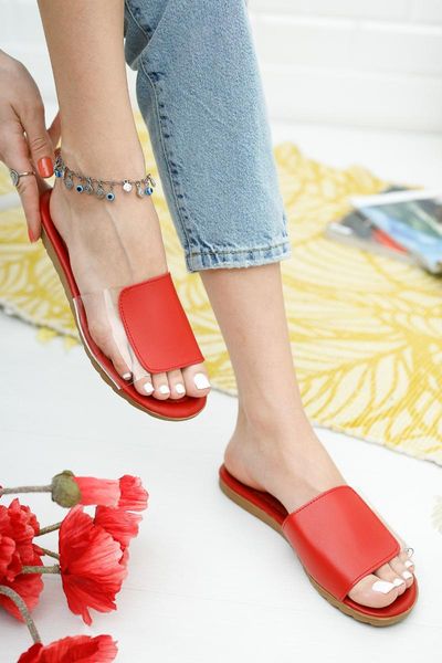 

women's transparent red slippers elegant soft society slipper dowry bohÃ§a, Black