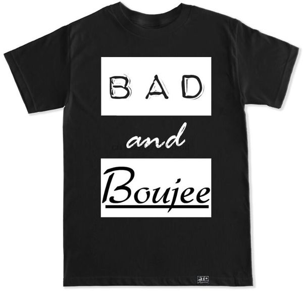 

men's t-shirts bad and boujee migos atlanta atl hip hop rap trap dj lil uzi vert donald t shirt, White;black