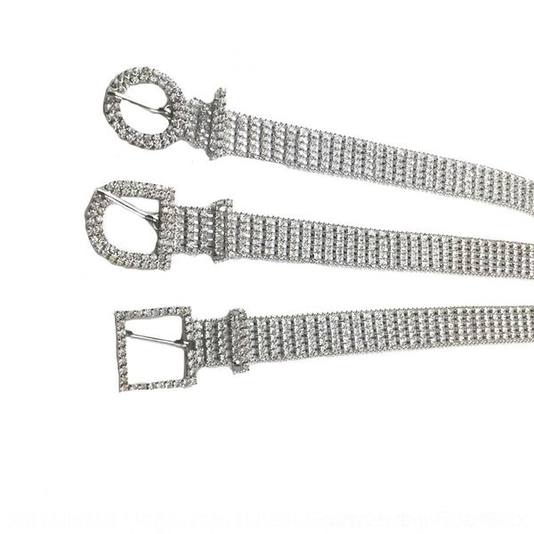 

i8b waist chain inlaid fashion belts women's accessories diamond diamondversatilefull metal belt accessoriesnet redthe same style waist, Black;brown