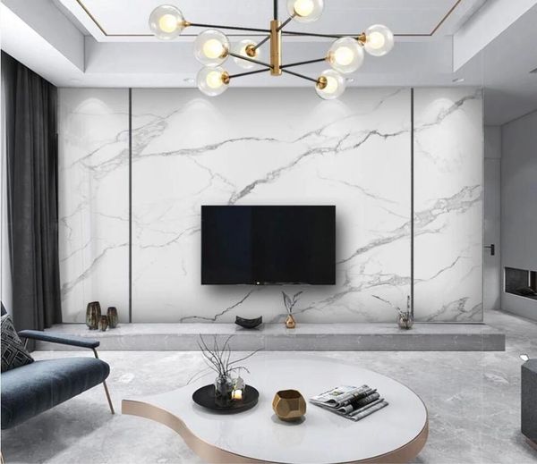 

wallpapers grey white marble 3d wall mural po wallpaper for living room makeup backdrop contact paper murals canvas silk custom