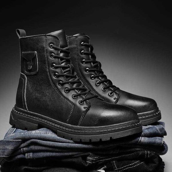 

leather martin boot belt zipper - size 20 men's sho