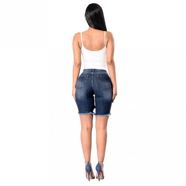 

2011withzz summer trendy womens ripped jeans ripped bleached denim shorts, Blue