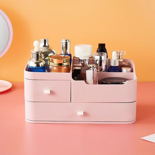 

storage boxes & bins cosmetics deskbox drawer type skin care product plastic household dressing table