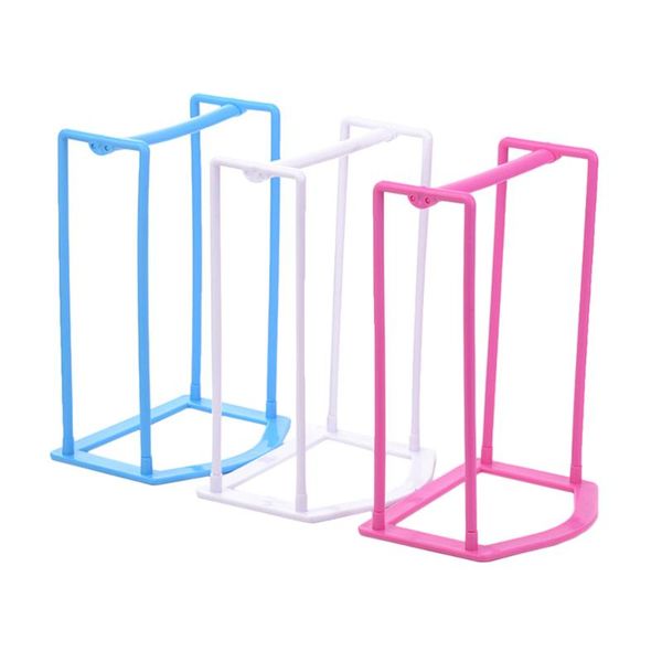 

hooks & rails 3pcs portable hanger storage shelf household racks (random color)