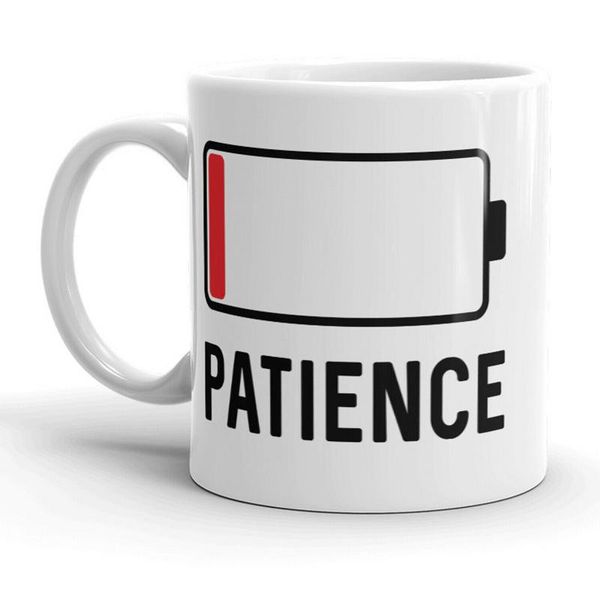 

mugs details about Â patience battery mug funny sarcastic coffee cup - 11oz
