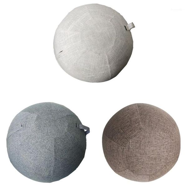 

yoga balls 55cm durable linen ball cover anti-dirty protective for gym workout1