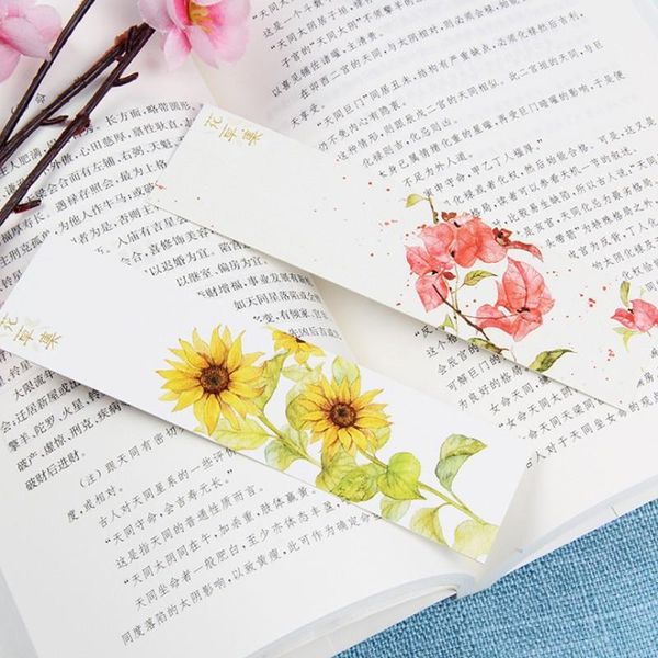 

8packs bookmarks school student office stationery mark diy handmade retro kraft paper gift multifunction greeting cards