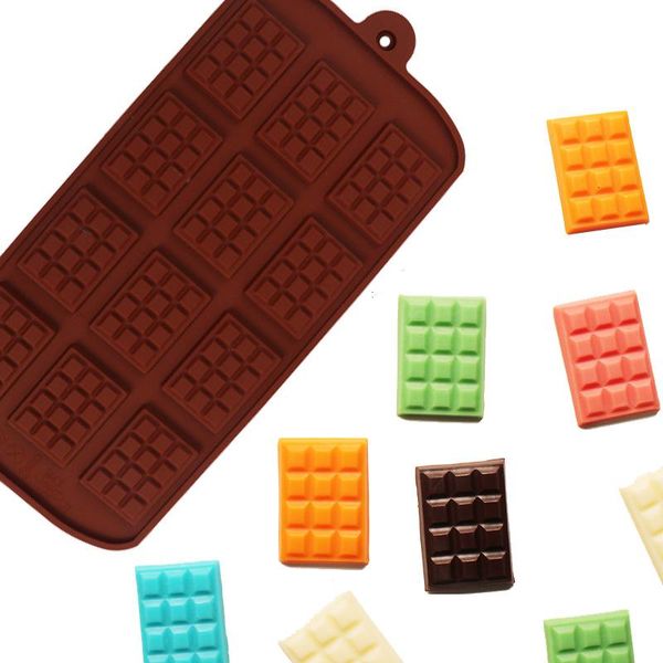 

baking moulds 1pcs silicone mold 12 cells chocolate fondant patisserie candy bar mould cake mode decoration kitchen accessories