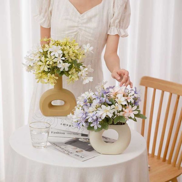 

decorative flowers & wreaths 5 forks ia artificial silk branch for diy floral arrangement material living room wedding party decoration