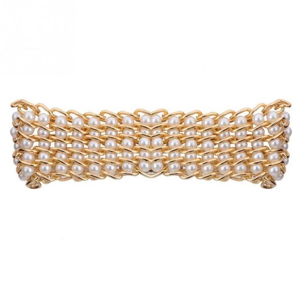 

chokers necklace fashion retro alloy short with pearl choker collar personality jewelry women gift, Golden;silver