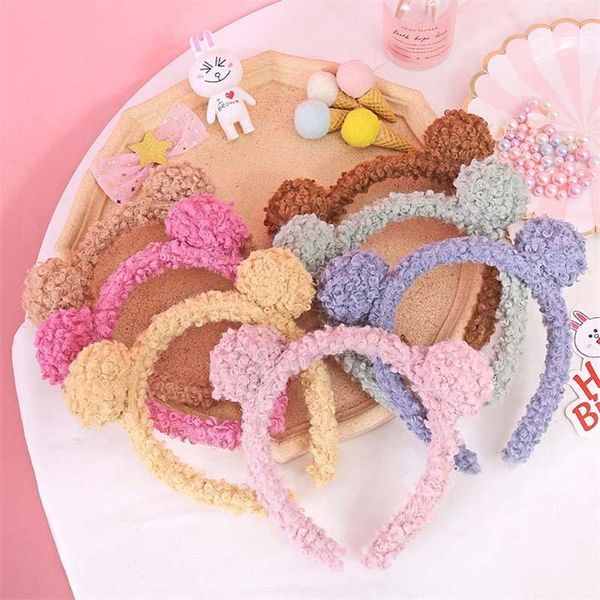 

cartoon hairband selling cute face wash makeup headband japanese version bow hair accessories for girls, Slivery;white