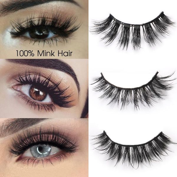 

mink eyelashes extensions long natural false hand made full strip eye lashes fake makeup