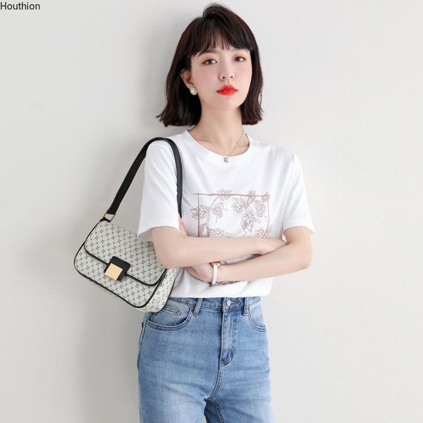 

women's t-shirt print t-shirts o-neck tees fashion short sleeve tshirt plus size casual loose cotton lady t shirt 20075, White