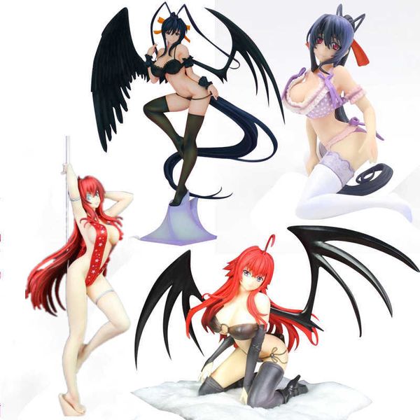 Anime High School DXD 1/12 Масштаб PVC Действие Рисунок Девушки Rias Greemory Himejima Akeno Купальники Ver Рисунок Модель Игрушки Подарок Q0722