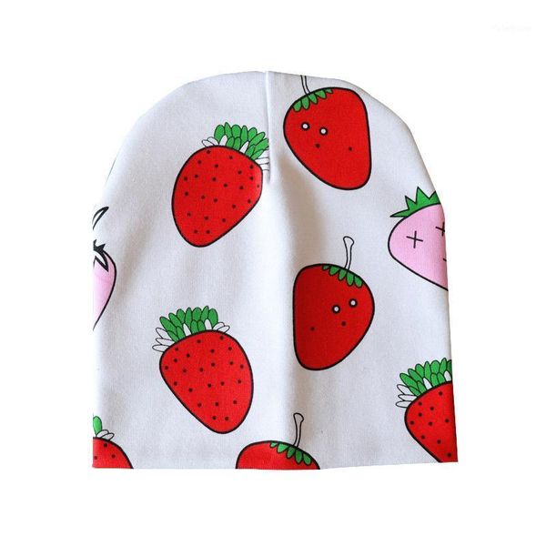 

caps & hats spring autumn cotton baby beanie cartoon print born hat elastic toddler infant cap 1 pc1, Yellow