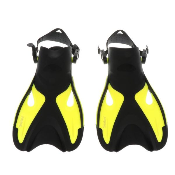 

fins & gloves open-heel adults flippers swimming snorkeling diving travel short for water sports