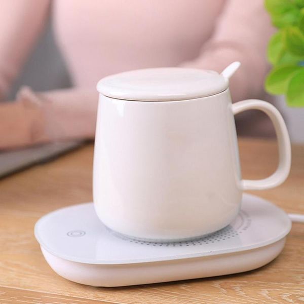 

mats & pads 1 pc heating cup mat usb powered thermostatic gravity sensor warmer holder table decoration