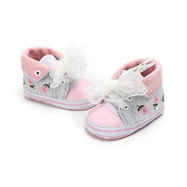 

cute baby girls casual sneakers soft sole infant first walkers shoes