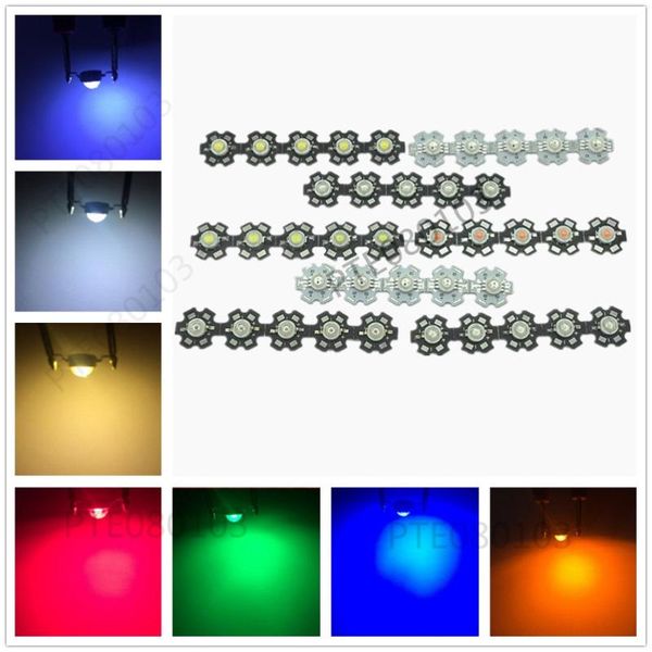 

light beads 10pcs 1w 3w high power led , red, green, blue, yellow, rgb,white(neutral white), warm white, cool white