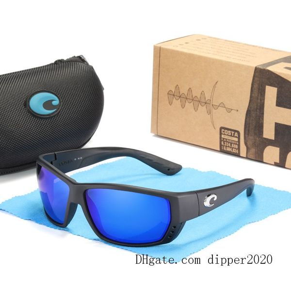 

classic costa sunglasses for men 2021 luxury designers sun glasses uv 400 high-quality polarized pc lens 580p color coated tr-90&silicone fr, White;black