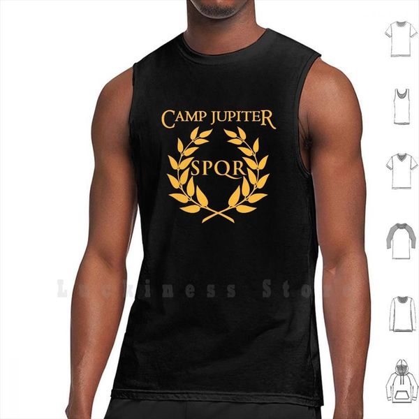 

spqr camp jupiter tank men vest 100% cotton rick riordan percy jackson and the heroes of, White;black