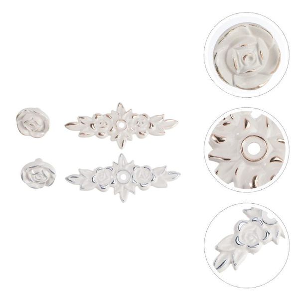 

handles & pulls 2pcs rose shape head drawer handle european style color furniture knobs