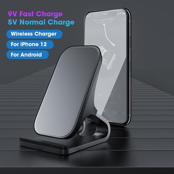 

wireless charger stand for 12 11 pro xs max xr fast charging station s20 s10 bracket support qi cell phone mounts & holde holders