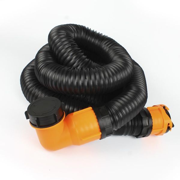 

parts heyrv 3 inch black pp waste dump pipe hose for rv's camping site