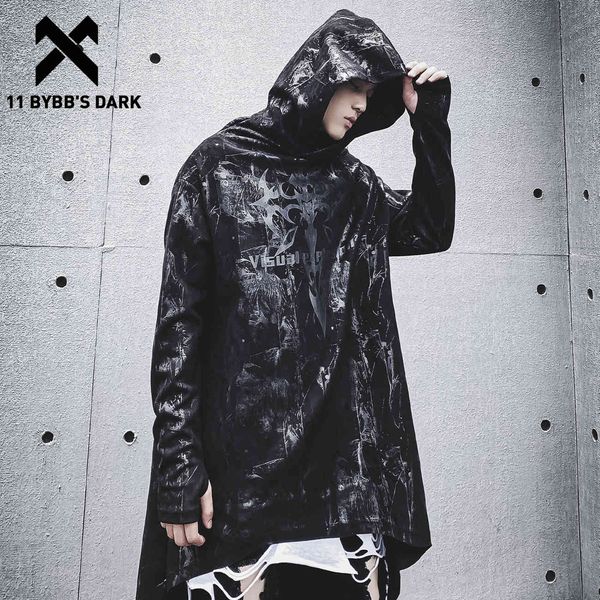 

men's hoodies & sweatshirts bybb's dark harajuku men's hoodie, street funeral clothes, hip-hop sweater, cotton windbreaker, w, Black