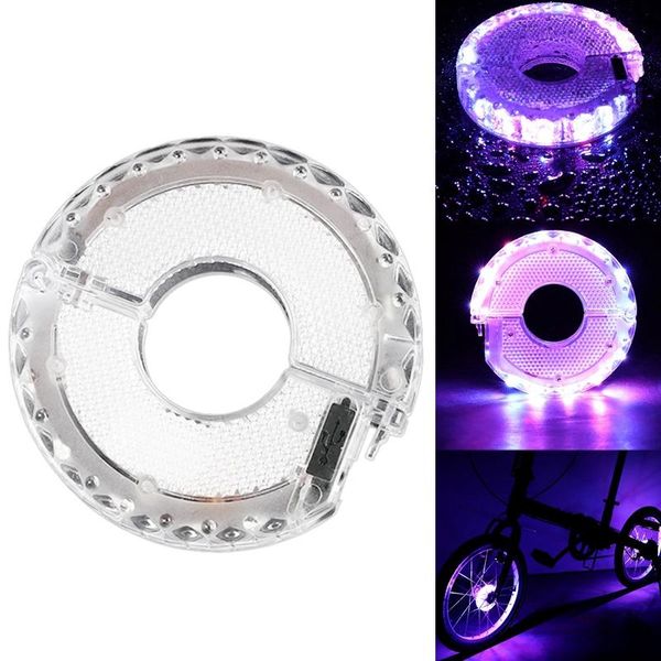 

bike lights led bicycle wheel light front rear hub lamp with 7 color 15 modes rechargeable kids