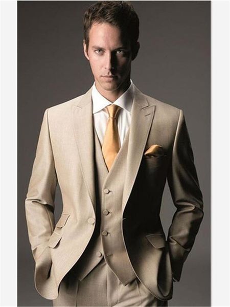 

men's suits & blazers elegant dark gray suit groom tuxedo formal business meeting wear man (jacket + pants vest), White;black
