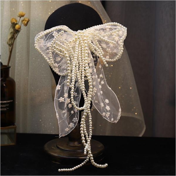 

pearl bow mariage weeding haar accessoires for women accessoire cheveux bridal ozdoby do wlosow wesele headpiece bijoux hair accessories