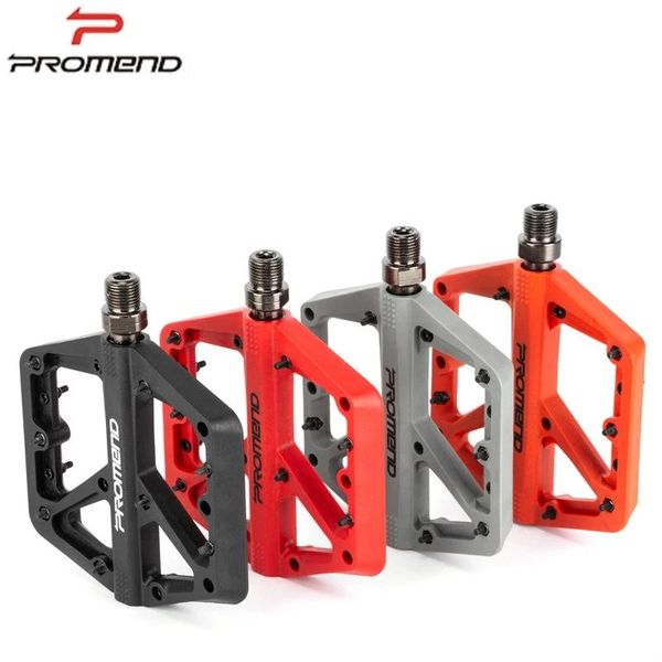 

bike pedals promend mountain bicycle pedal bmx big foot nylon fiber 16 pin anti-slip ultralight cycling 9/16flat mtb parts