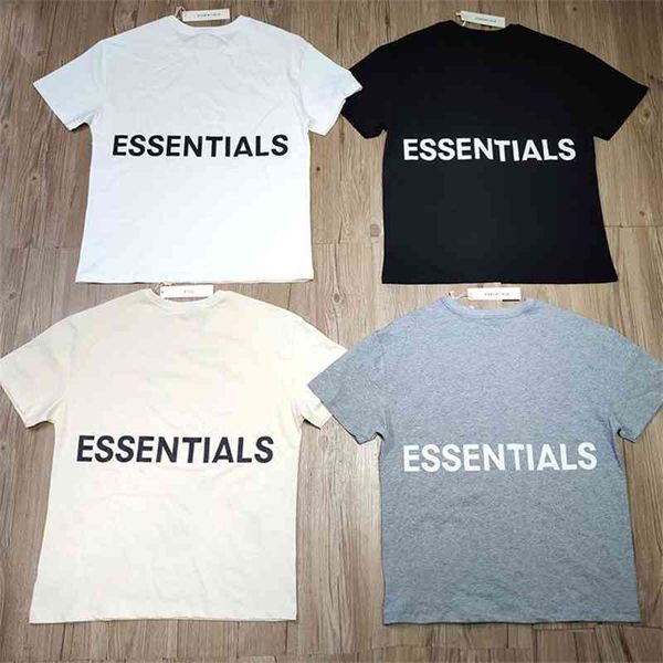 

fog fear of god short sleeve essentials back letter print t-shirt loose couple, White;black
