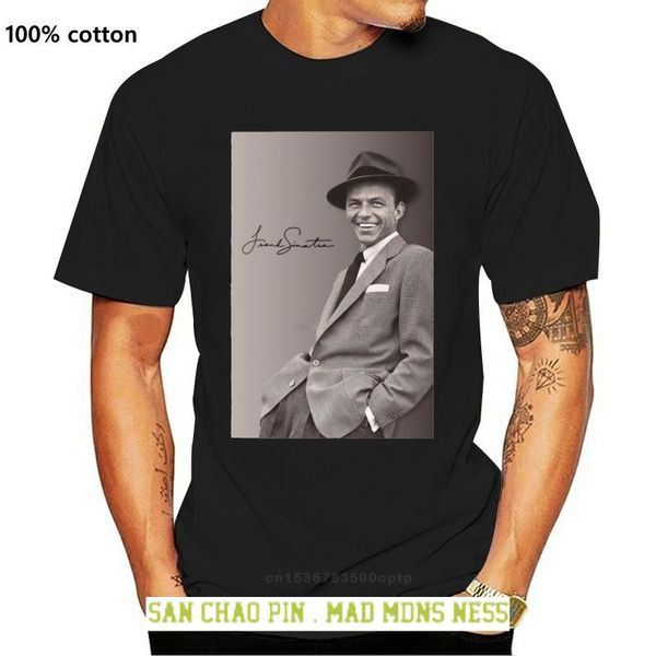

men's t-shirts frank sinatra men t shirt casual trendy gift music singer artist birthday actor normal short sleeve cotton tee, White;black