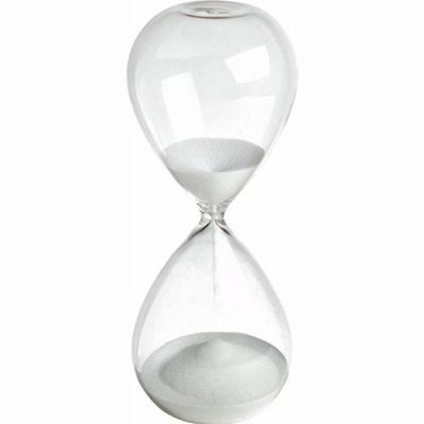 

large fashion colorful sand glass sandglass hourglass timer clear smooth measures home desk decor xmas birthday gift (whit other clocks & ac