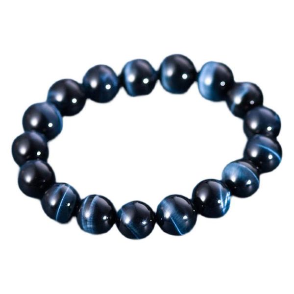 

bangle natural bracelet blue tiger eye round bead the gift durable and comfortable hsj88, Black