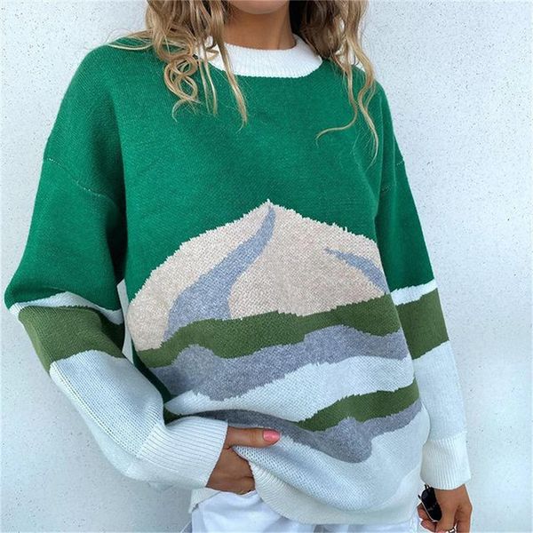 

women's sweaters sweater, long round collar, women's sweater knitting eoru, White;black