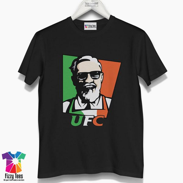 

Conor McGregor T-Shirt - MMA Boxing Fight Men's Ireland T-Shirt, White;black