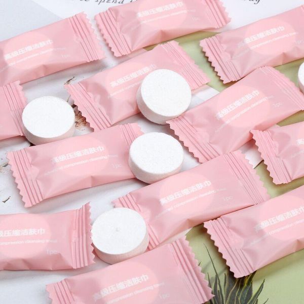 

practical tablet towel magic face cleaning wipes wet napkin tissue compact compressed dropshippping