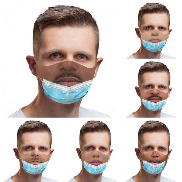 

ear hanging black men's funny and women's universal printing mask dustproof cotton