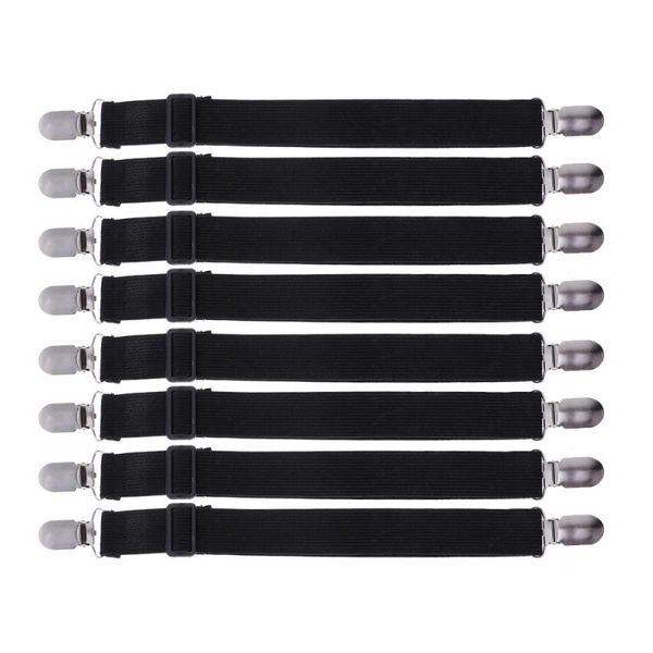 

clothing & wardrobe storage 8pcs adjustable bed sheet fasteners multifunctional suspenders gripper elastic straps clips curtain clip sofa co