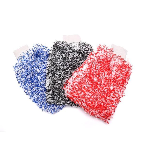 

1pcs soft car cleaning glove ultra wash mieasy to dry auto detailing mimicrofiber madness micar sponge