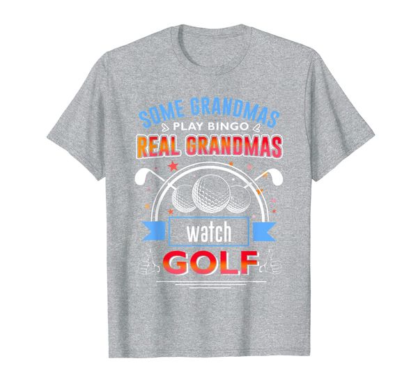 

some grandmas play bingo watch golf t-shirt, White;black