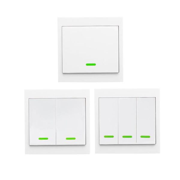 

smart home control wireless remote transmitter sticky rf intelligent switch 433mhz 86 wall panel switches for living room bedroom