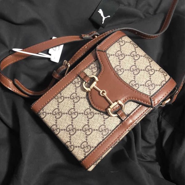 

wholesale same small star satchel with double g1955 buckle mobile phone bag classic printing retro satchel luxuryss designerss yw