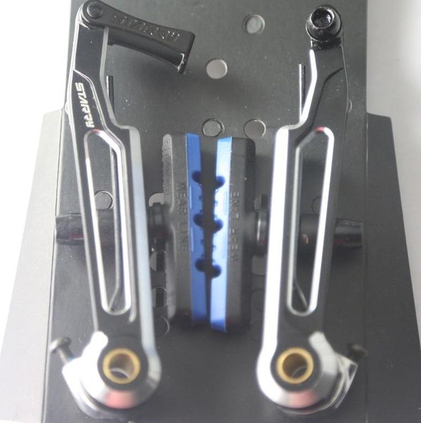 

bike brakes taiwan long arm v-brake cnc aluminium alloy 110mm black/silver