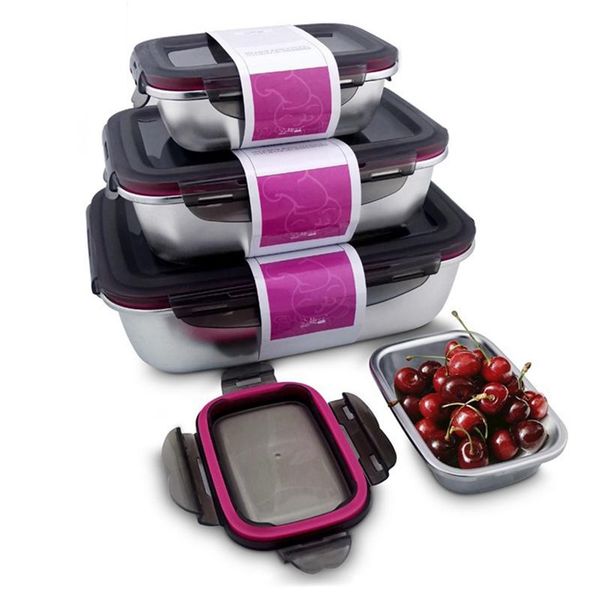 

dinnerware sets 4 sizes lunch box container portable bento for office school hiking camping kids outdoor storage