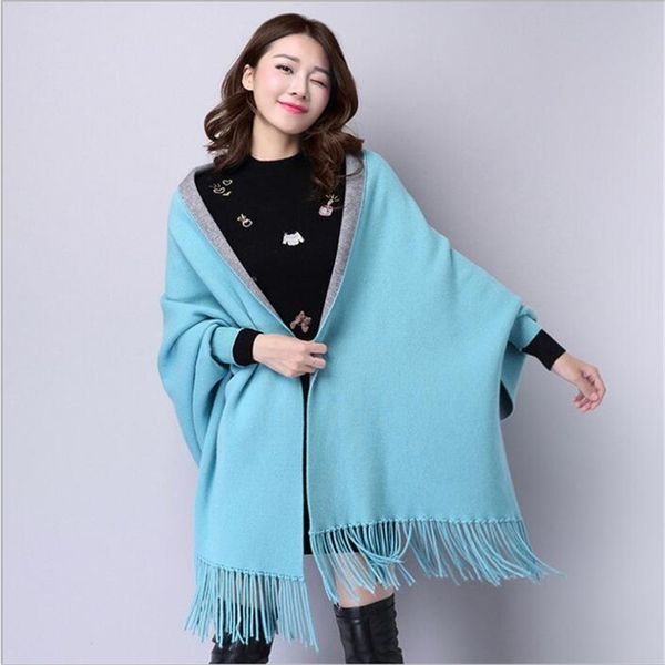 

women winter knitting patterns v-neck loose wool warm cardigans sweater 210427, White;black