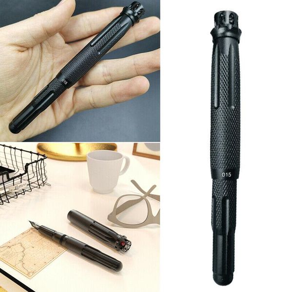 

fuliwen 015 aluminum rotating fountain pen ruby m nib converter pens